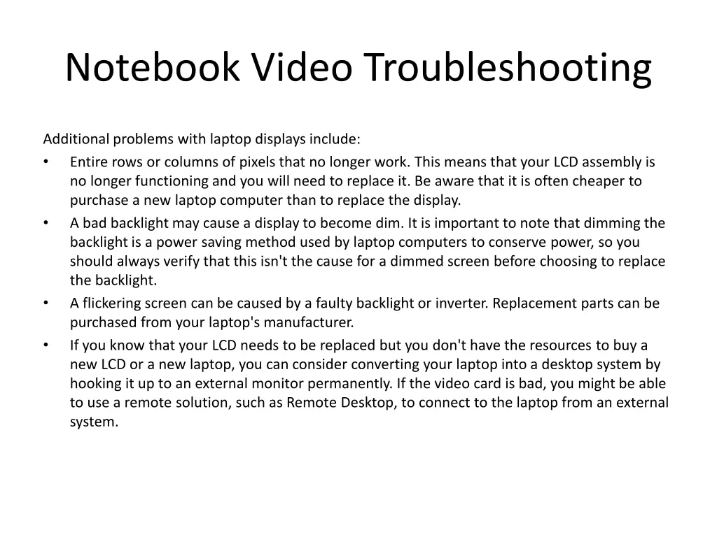 notebook video troubleshooting 1