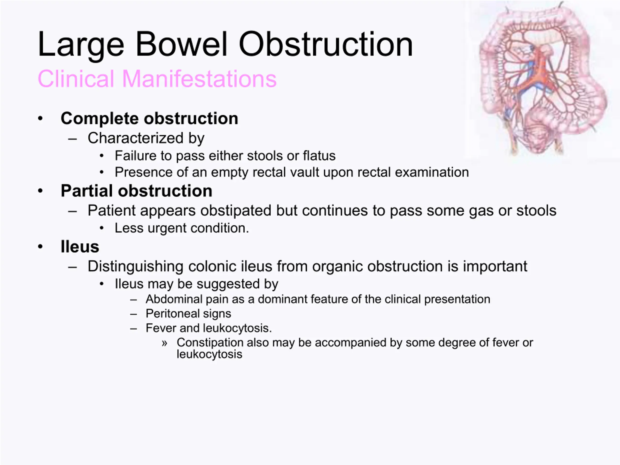 Large Bowel Obstruction PPT | SlideOrbit