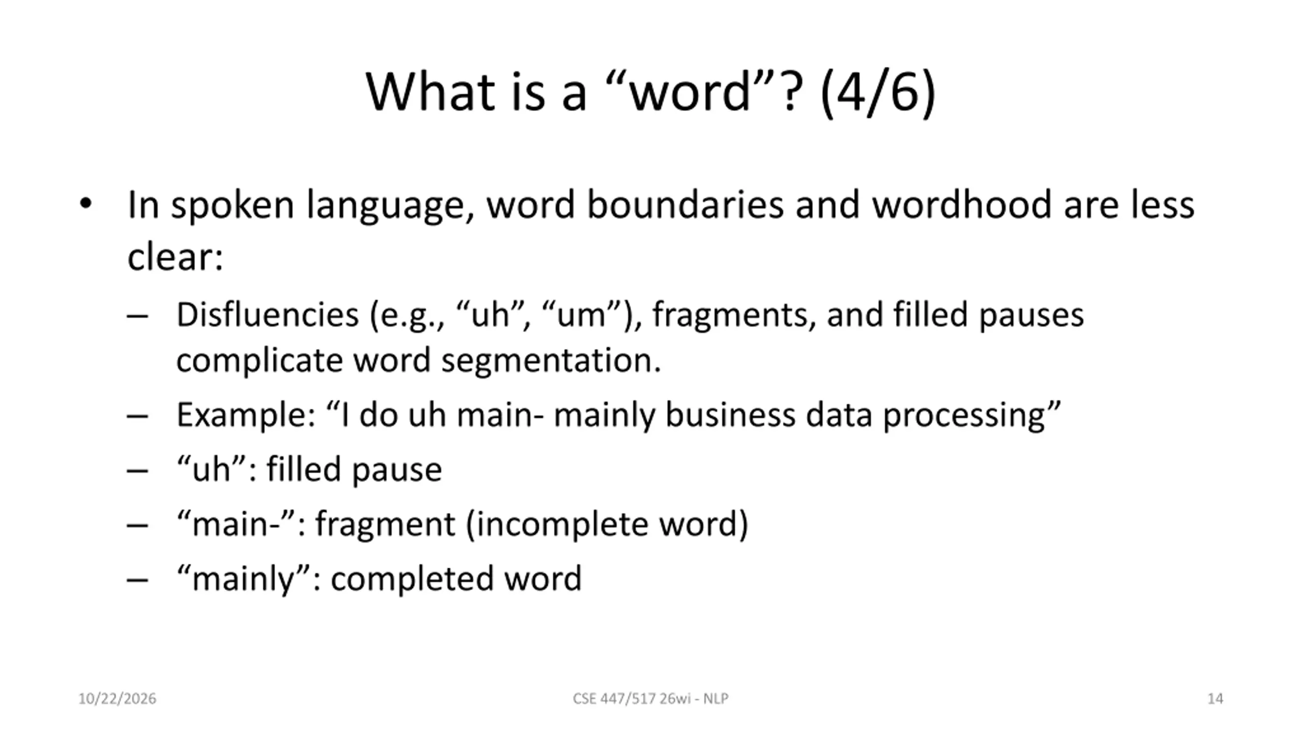 Words and Tokens PPT | SlideOrbit