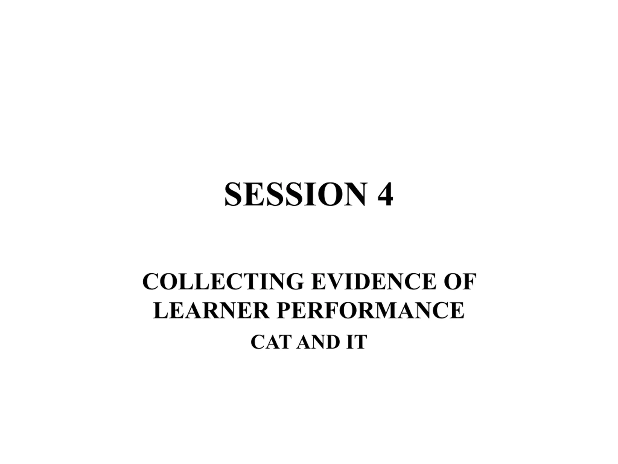Powerpoint Cat Slide Collecting Evidence of Learner Performance: CAT and IT PPT | SlideOrbit