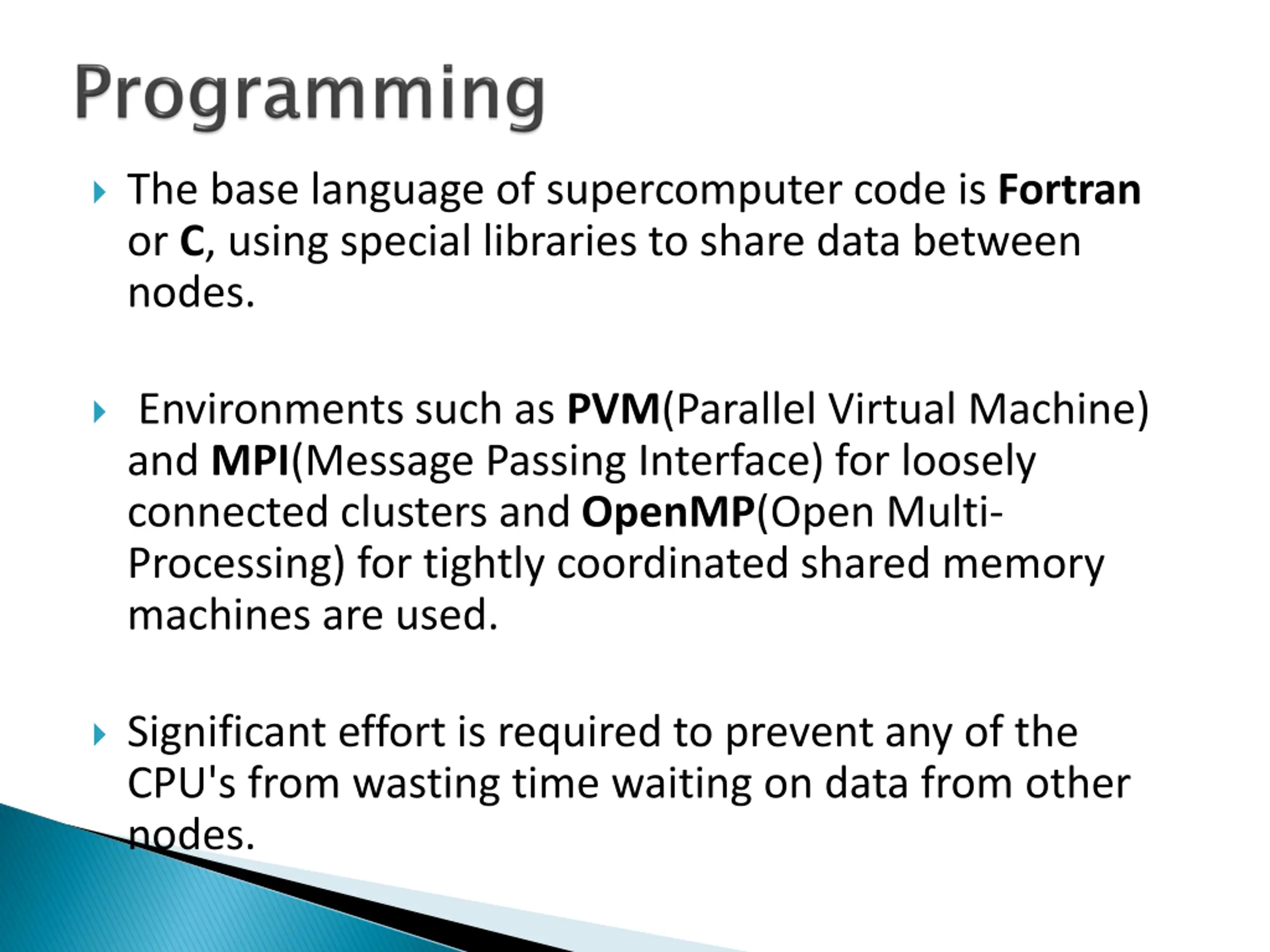 Machine Application Ppt Supercomputer: Architecture, Processing, and Applications PPT | SlideOrbit