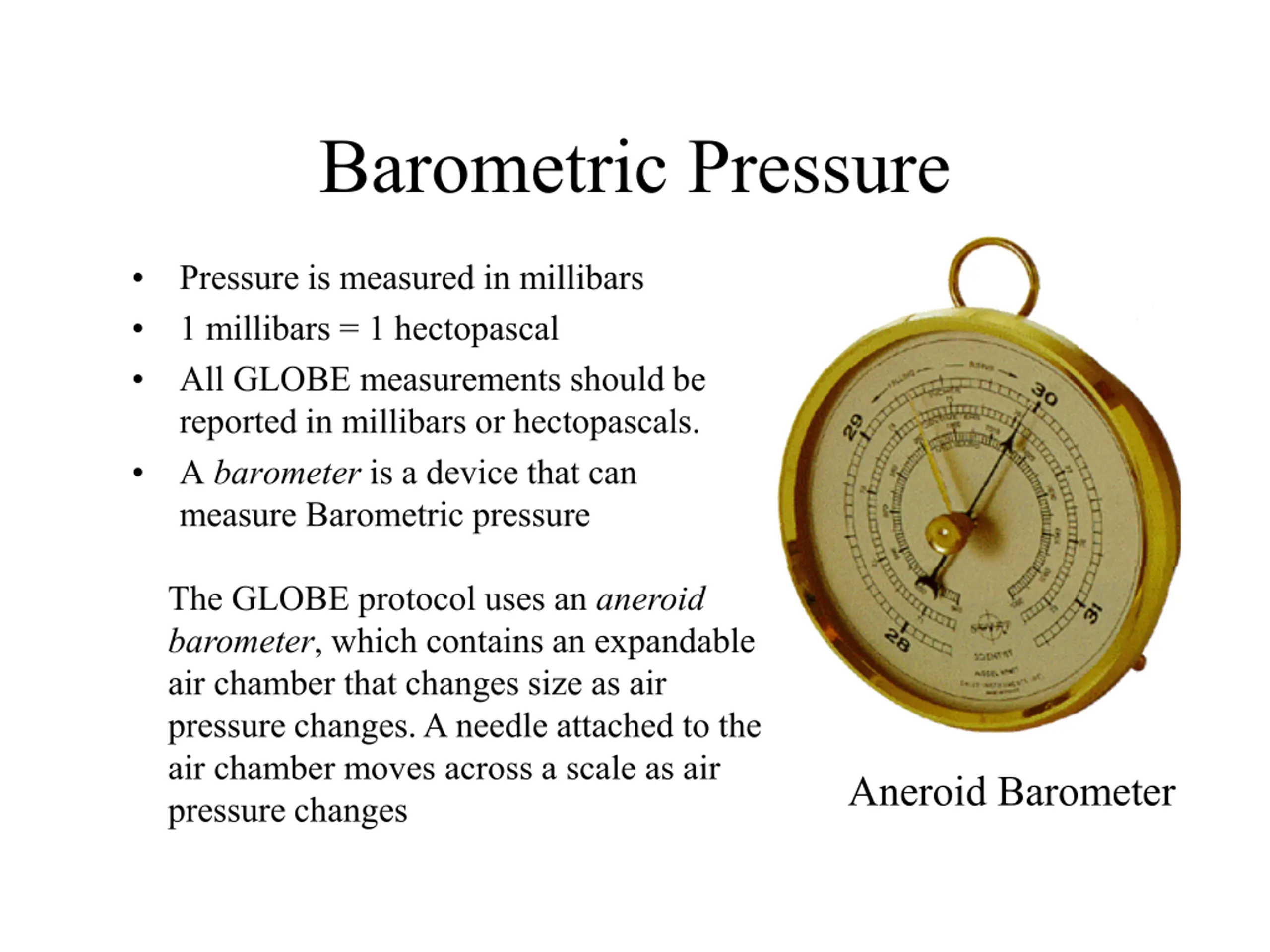 Barometric Pressure PPT | SlideOrbit