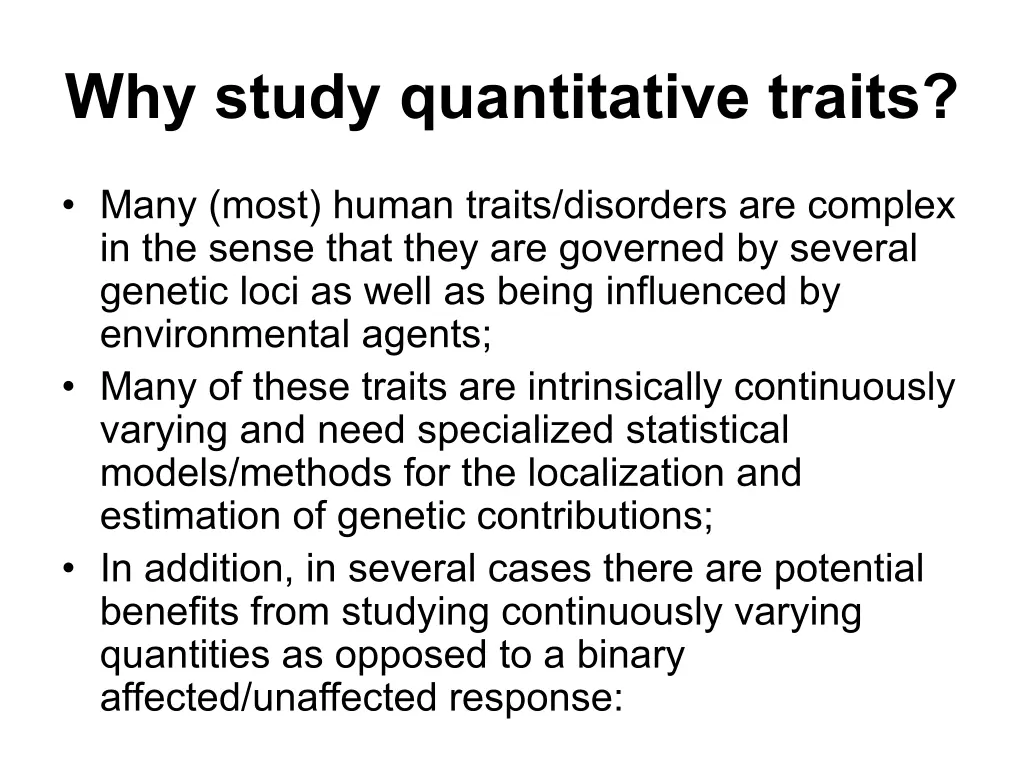 Quantitative Trait Loci, QTL PPT | SlideOrbit