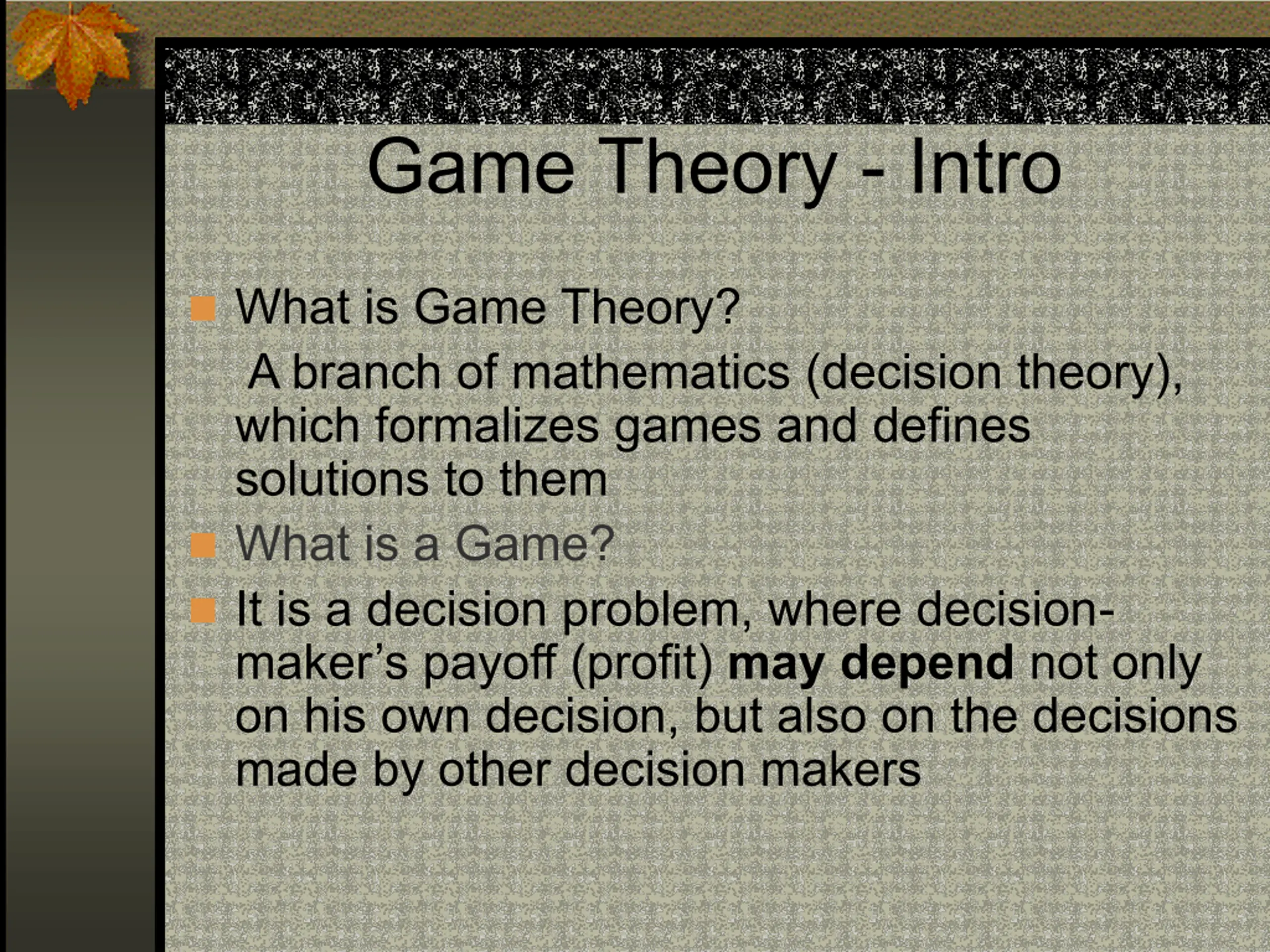 Advanced Microeconomics PPT | SlideOrbit