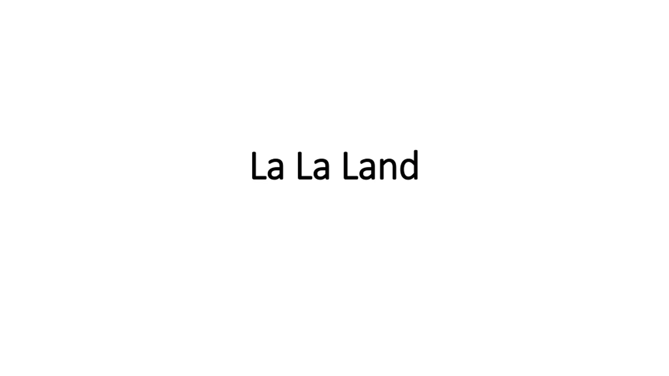La La Land PPT | SlideOrbit