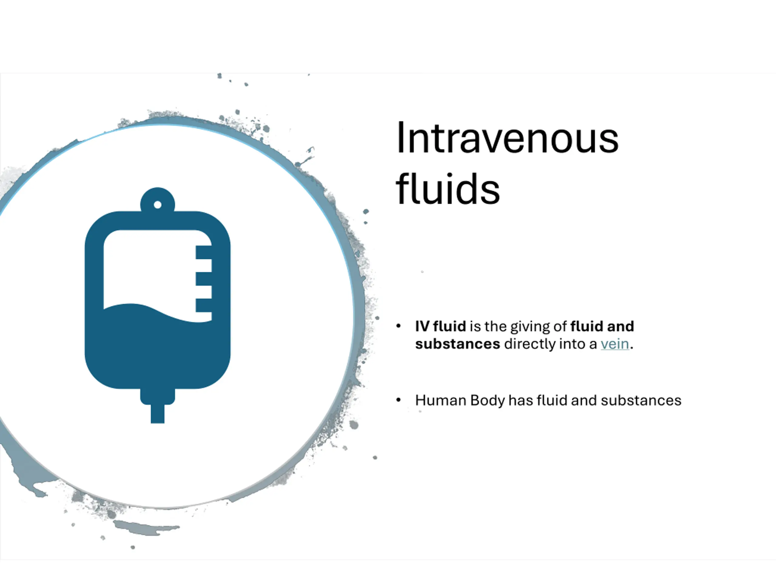Intravenous Fluids PPT | SlideOrbit