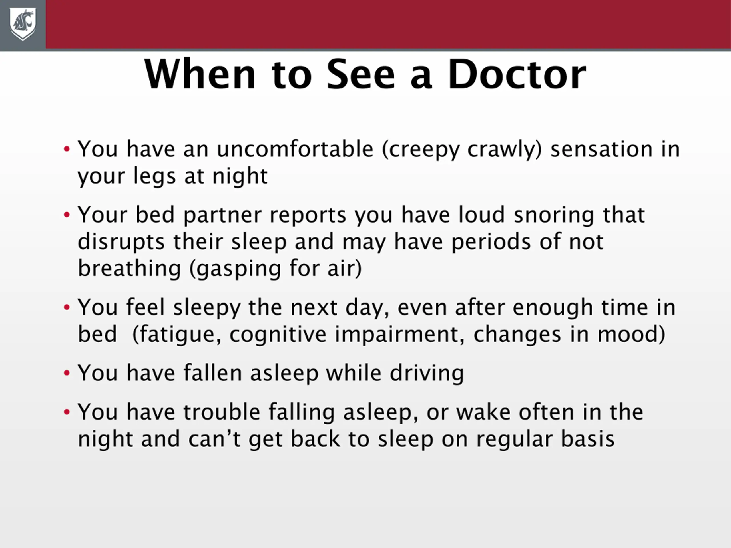 Driving Powerpoint Slide Sleep: It Matters! PPT | SlideOrbit