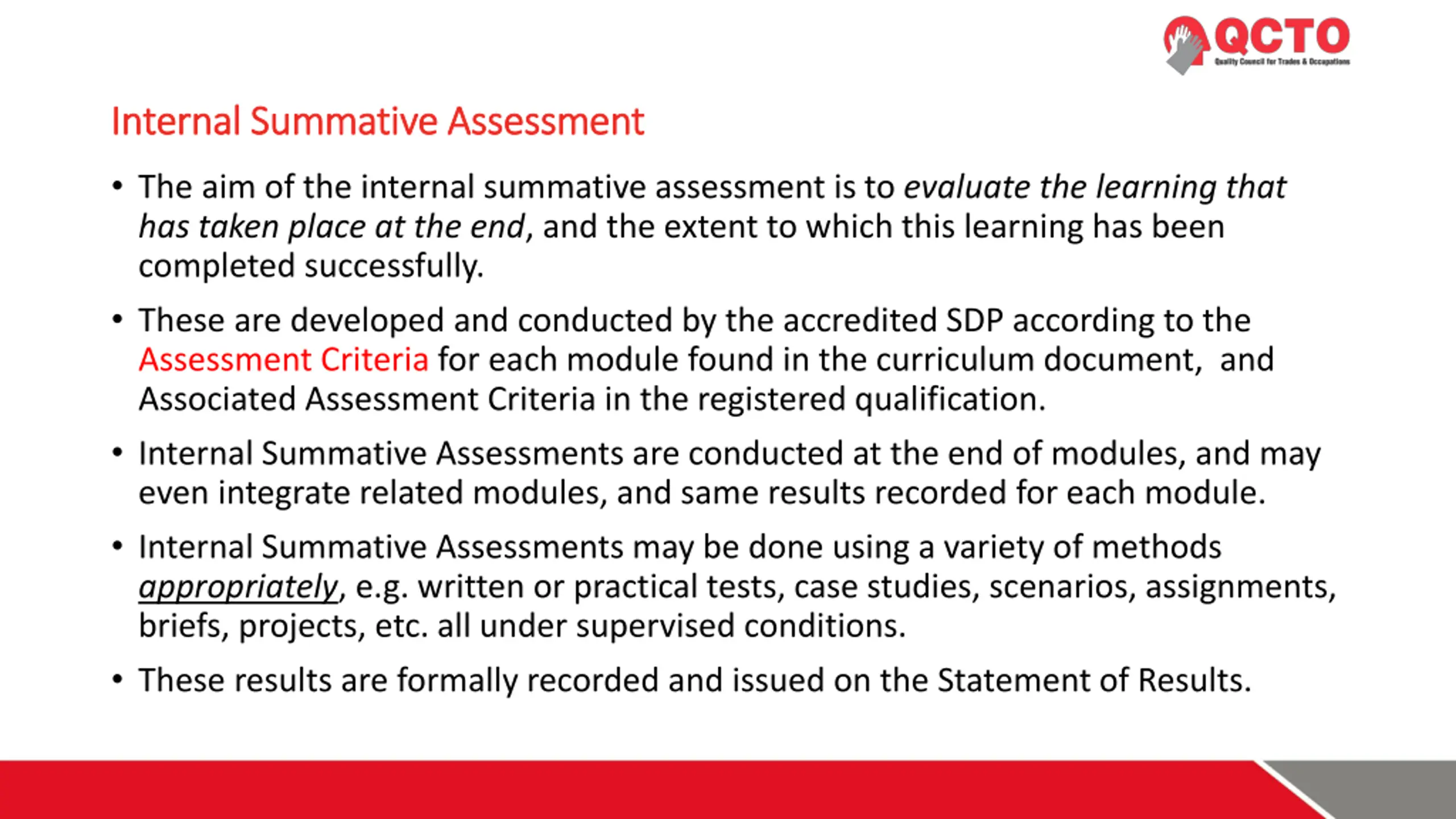 QCTO Assessment Assurance PPT | SlideOrbit