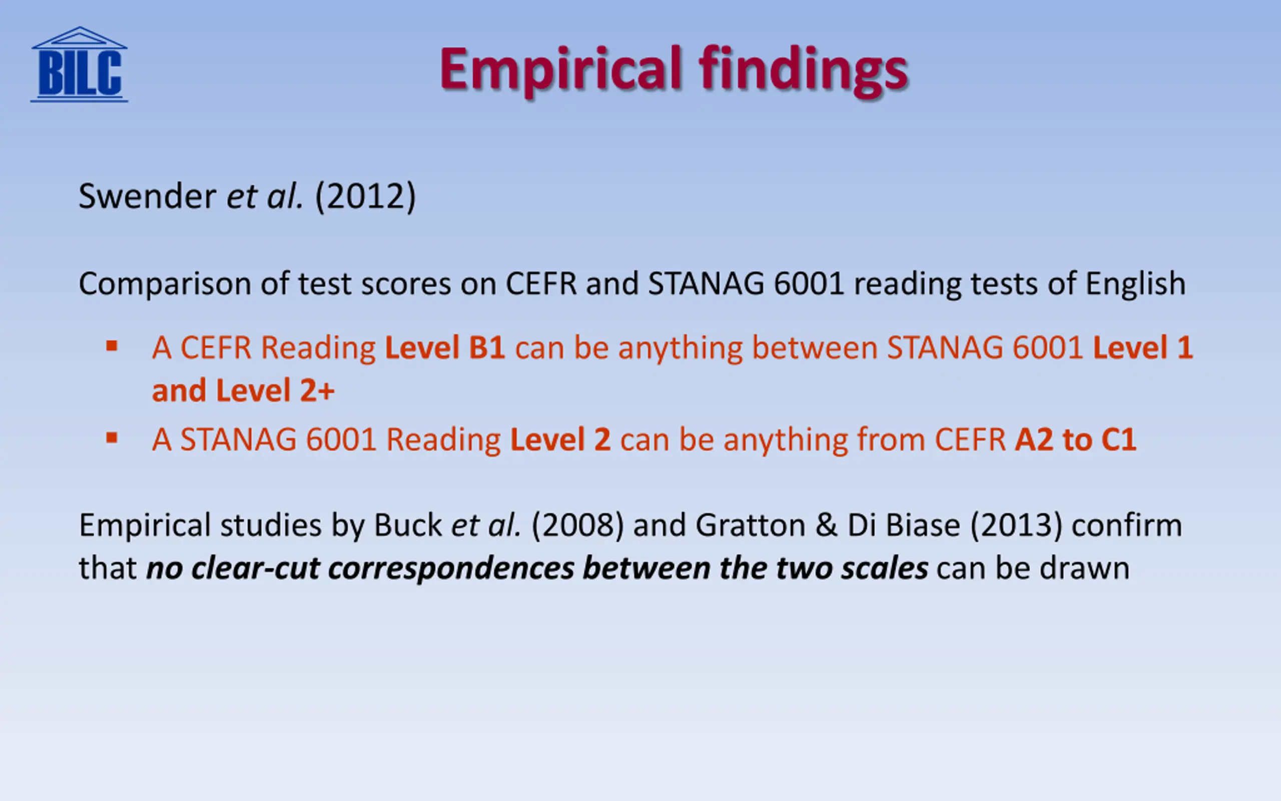 Converting Proficiency Levels from One Language Scale into Another PPT ...