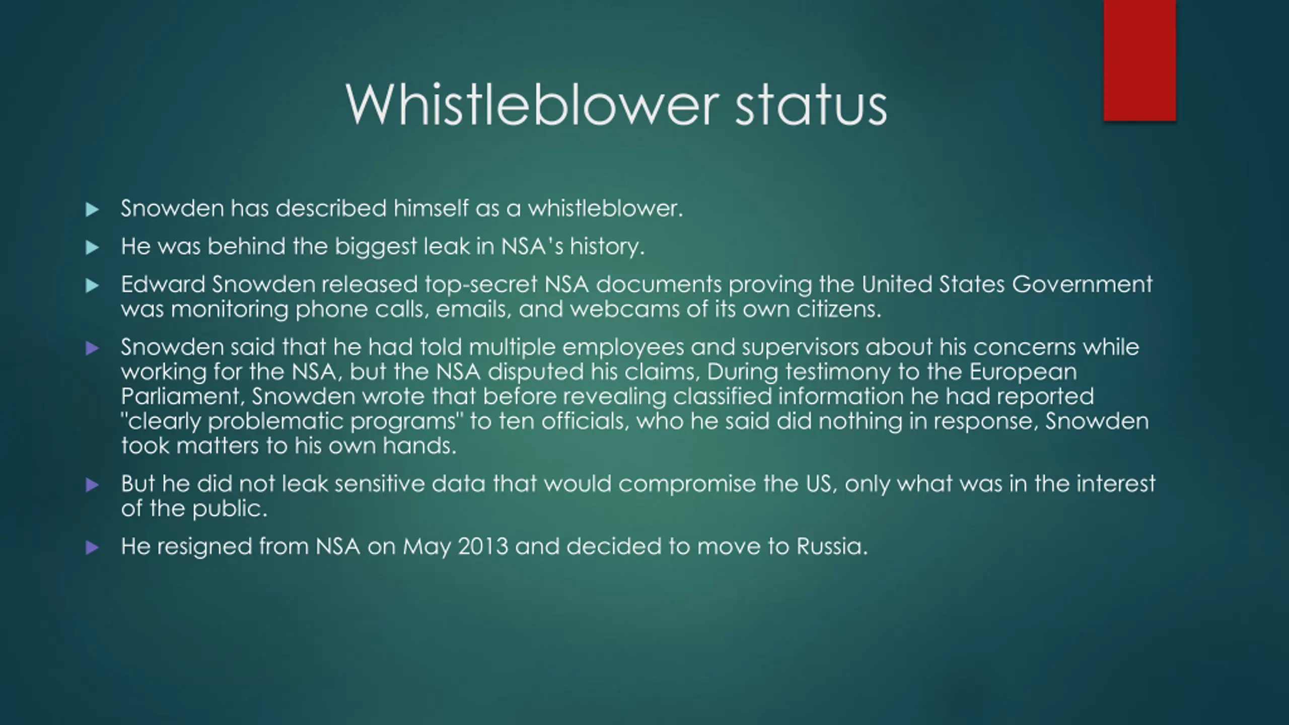 Driving Powerpoint Slide Edward Snowden: A Whistleblower PPT | SlideOrbit