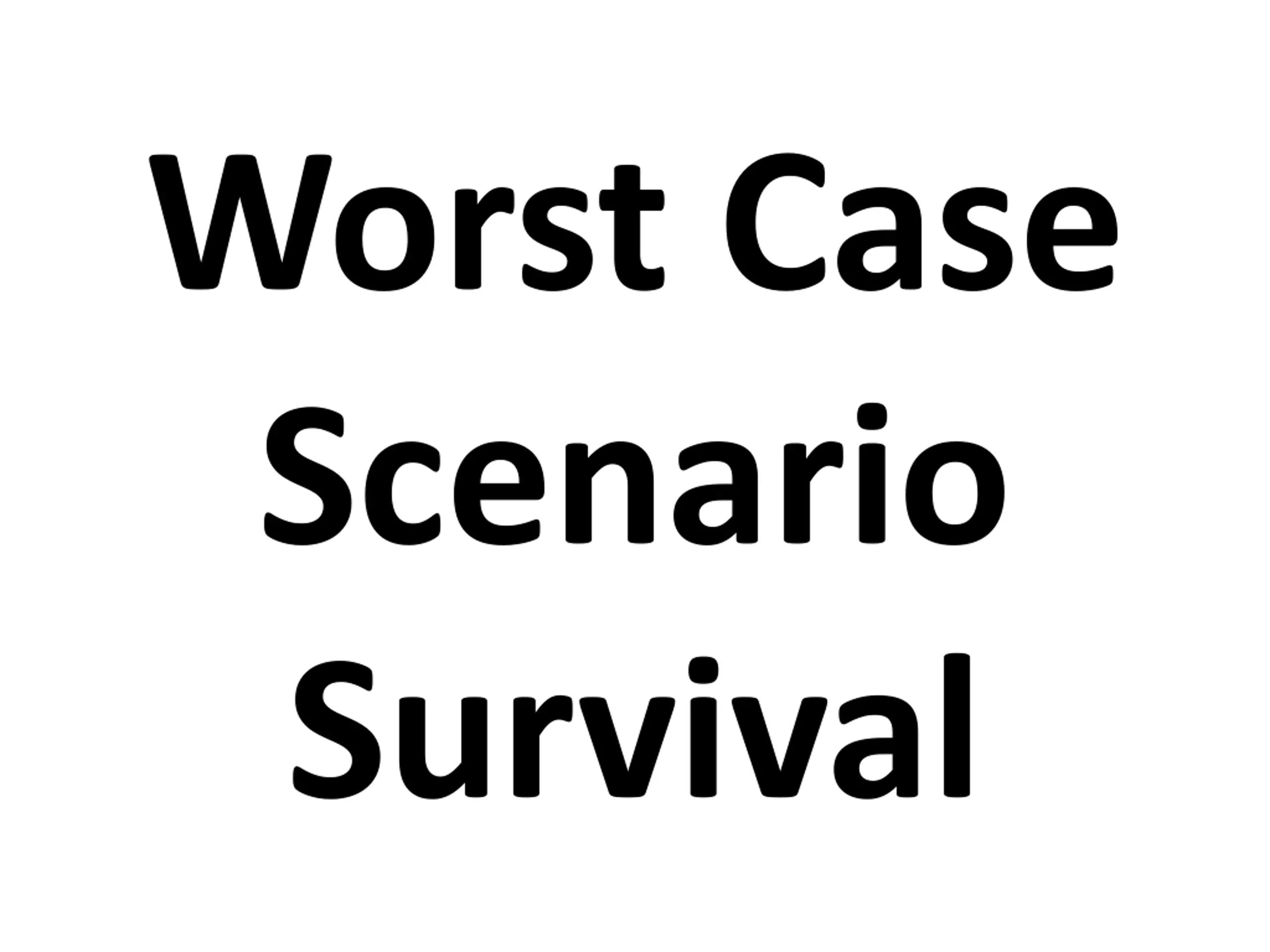 Worst Case Scenario Survival PPT | SlideOrbit