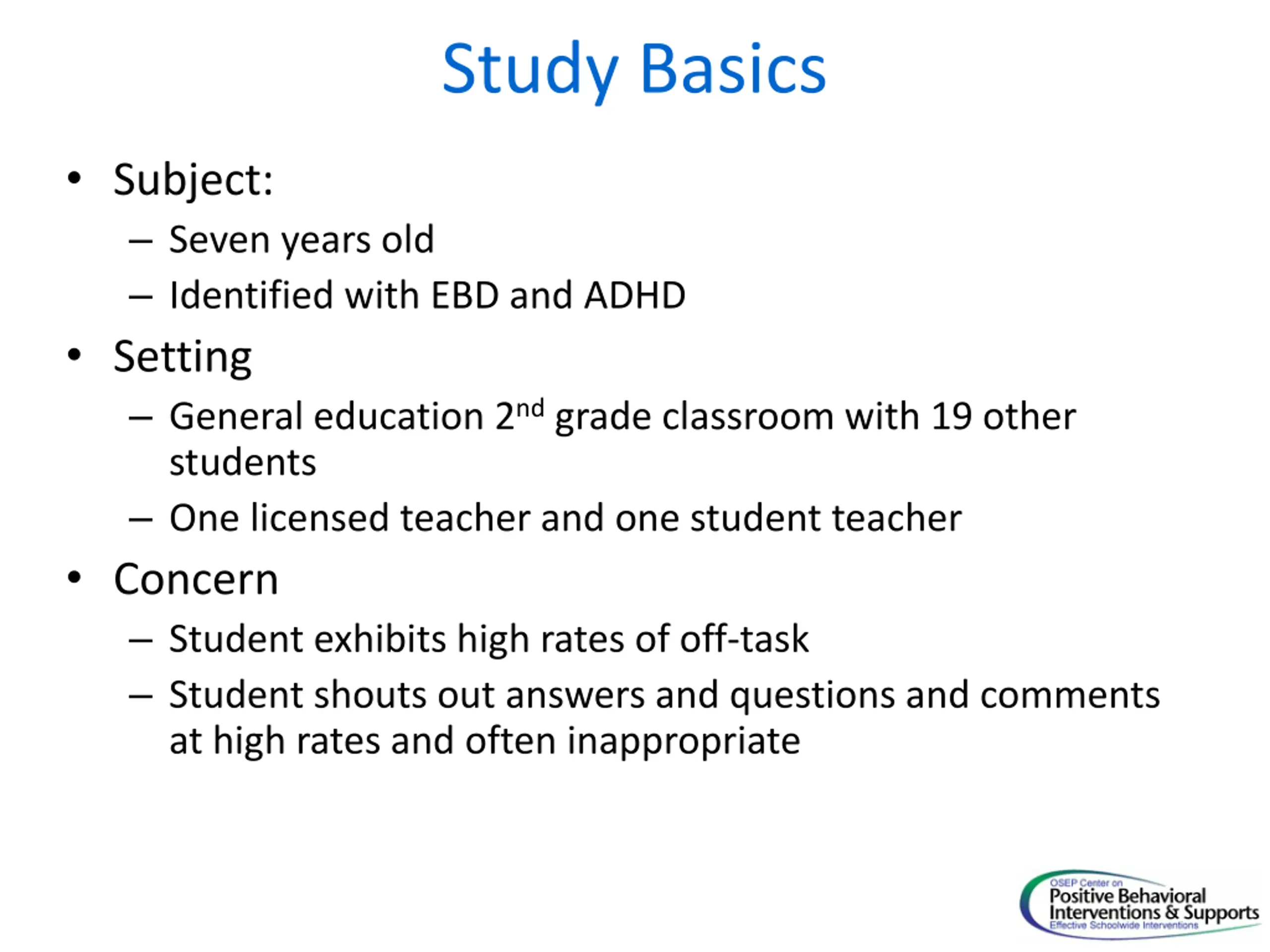 Supporting Students with Challenging Behavior in the Classroom PPT ...