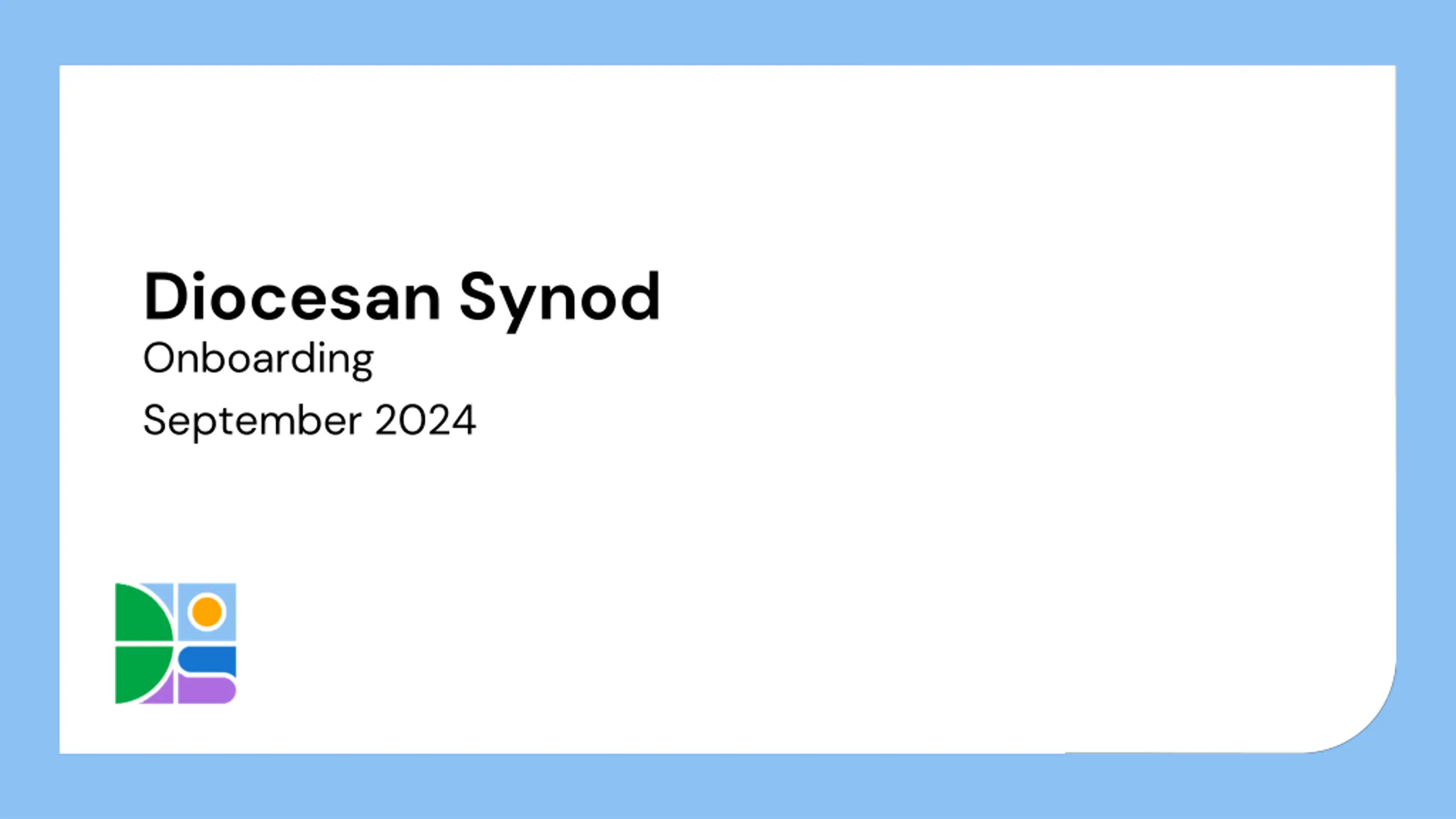 General Fund Powerpoint Image Diocesan Synod Onboarding PPT | SlideOrbit