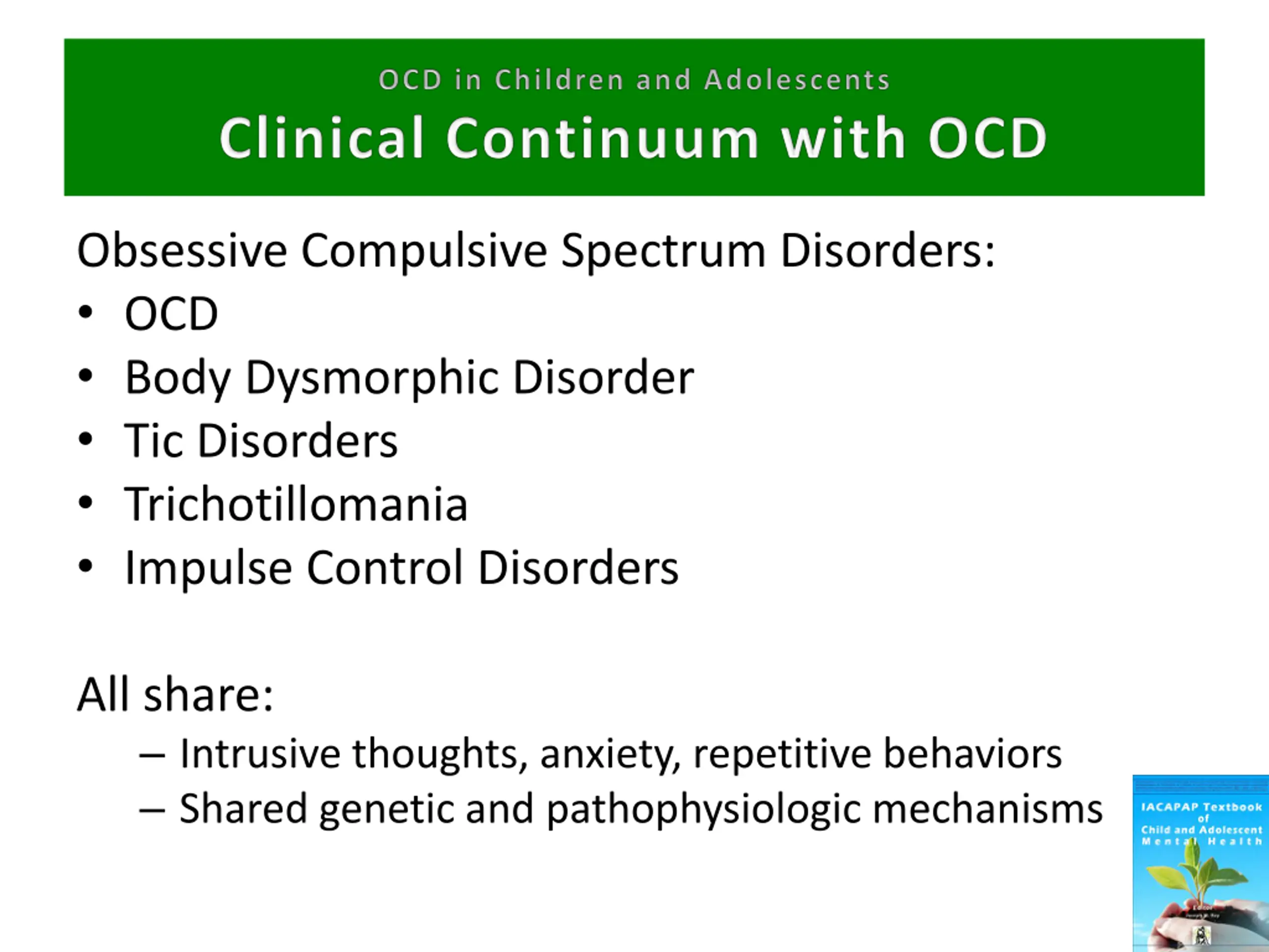 Obsessive Compulsive Disorder in Children and Adolescents PPT | SlideOrbit