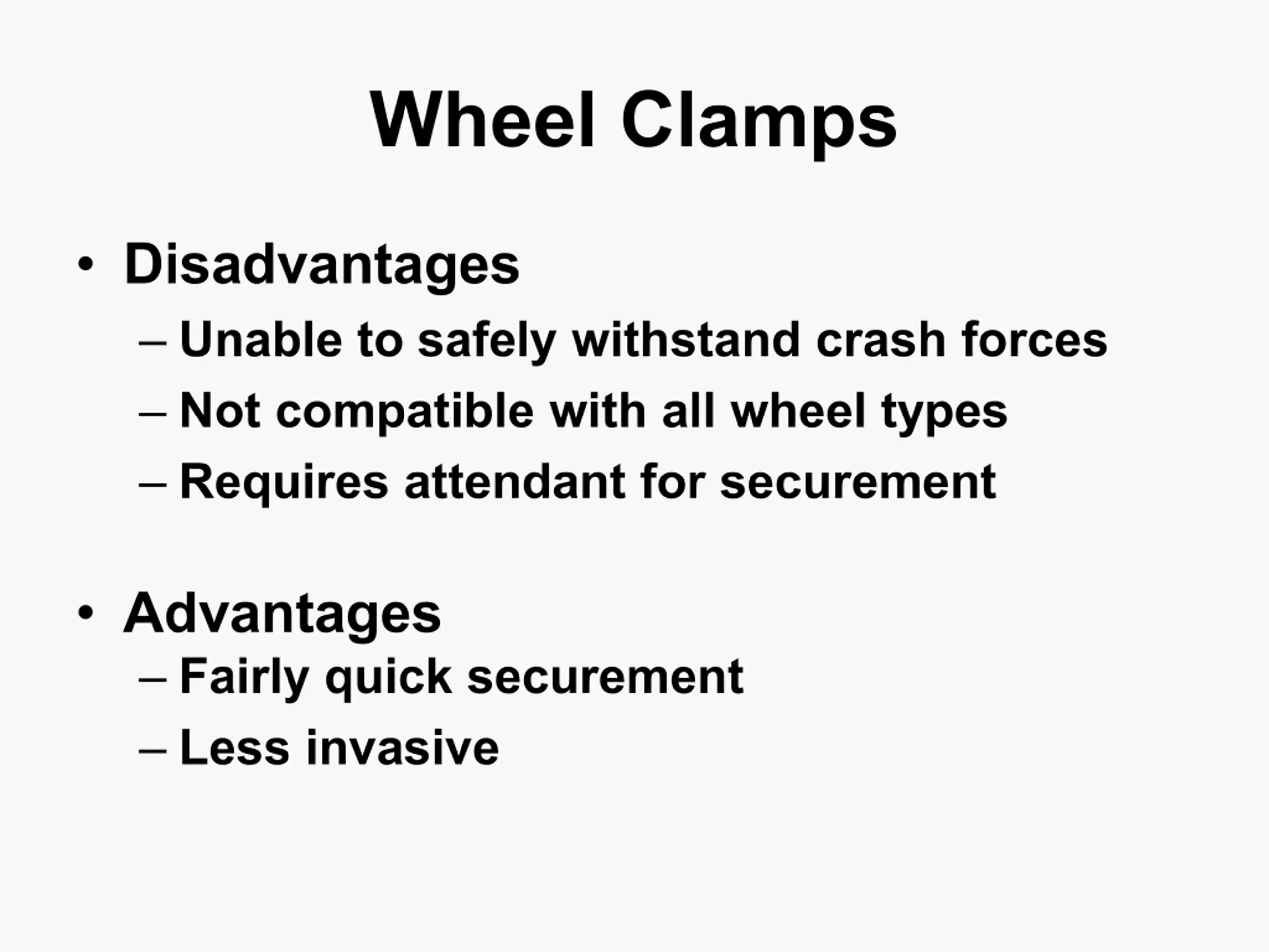 Transportation Safety for Wheelchair Occupants PPT | SlideOrbit