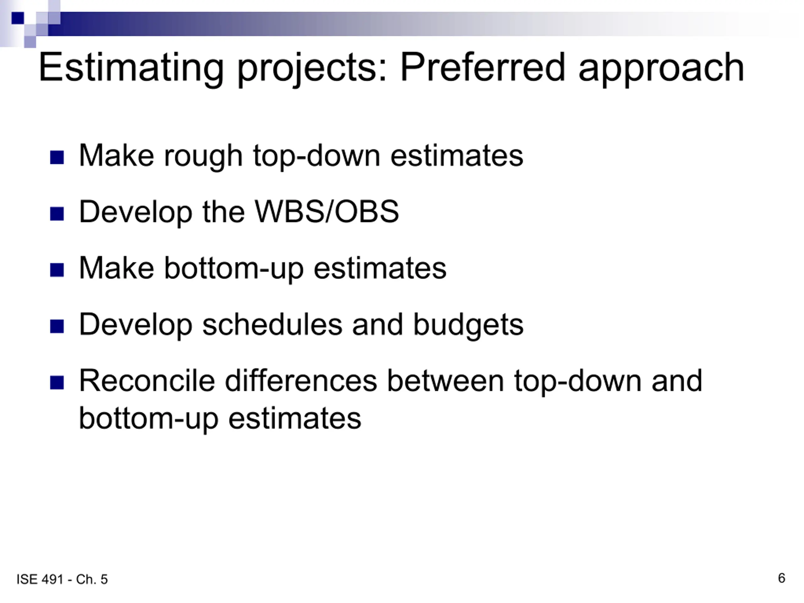 Estimating Projects PPT | SlideOrbit