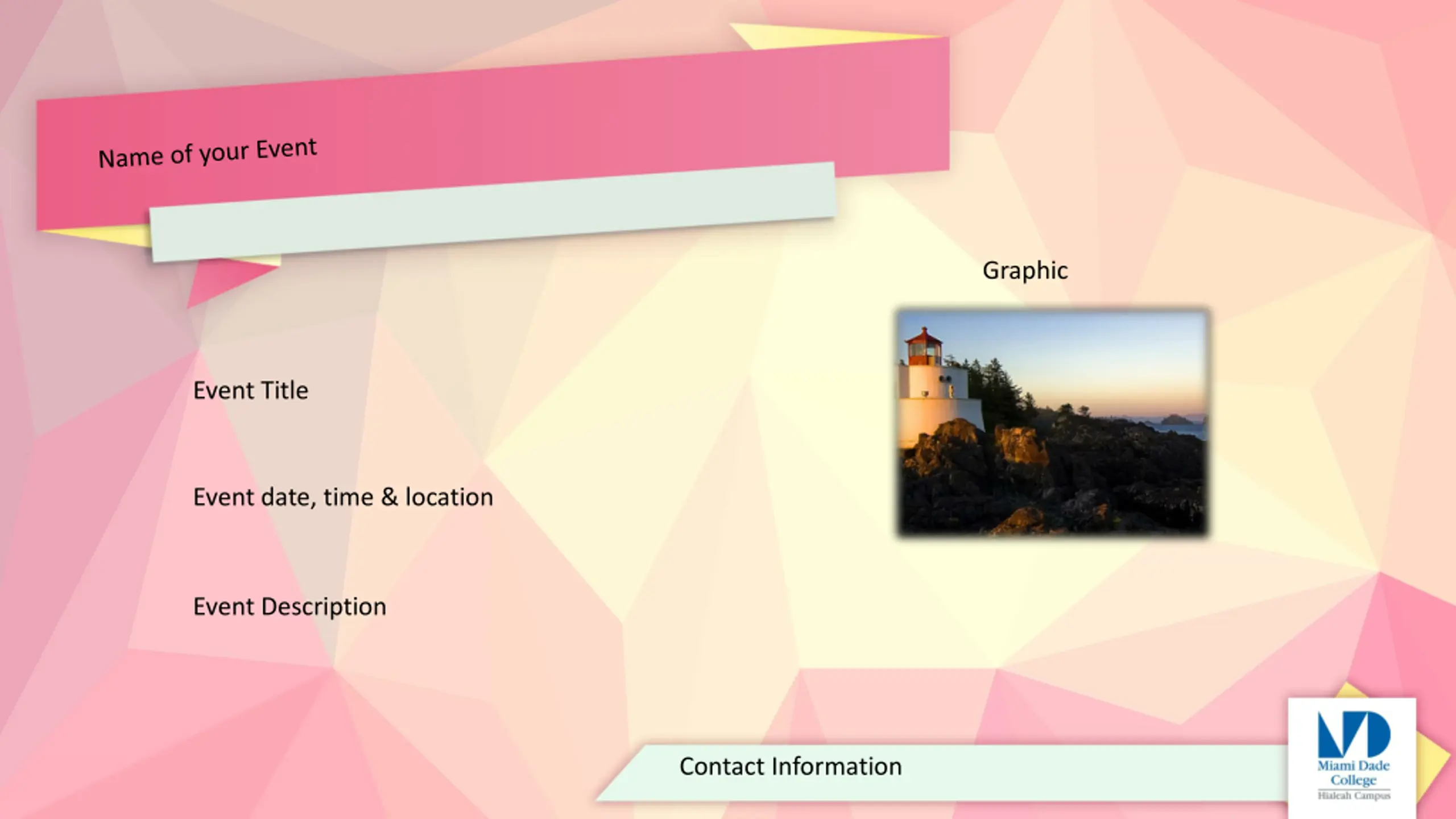 Led For Powerpoint Graphic Event Title PPT | SlideOrbit