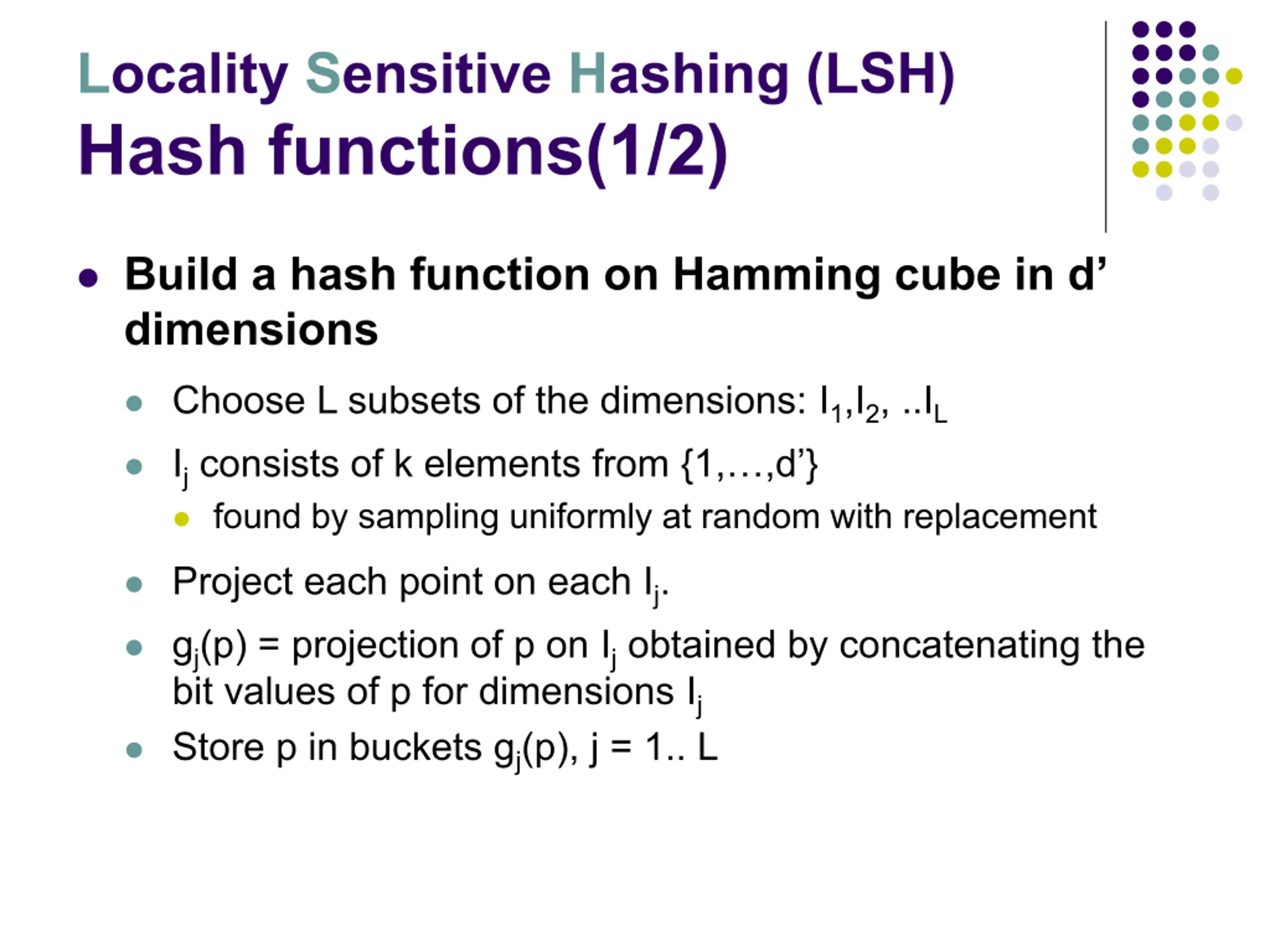 Nsw Map Hash Similarity Search in High Dimensions via Hashing PPT | SlideOrbit