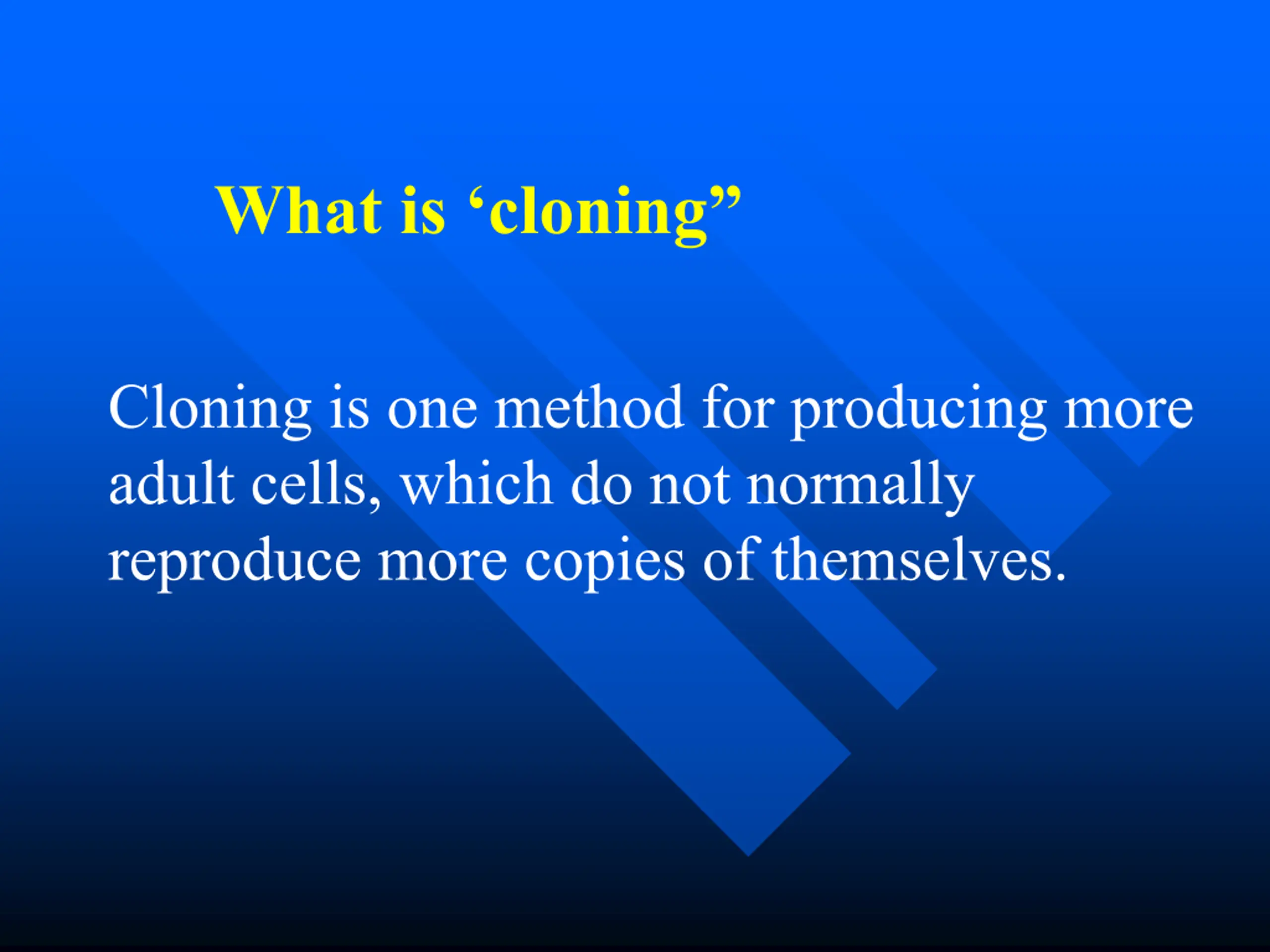 Ethics of Stem Cells and Therapeutic Cloning PPT | SlideOrbit