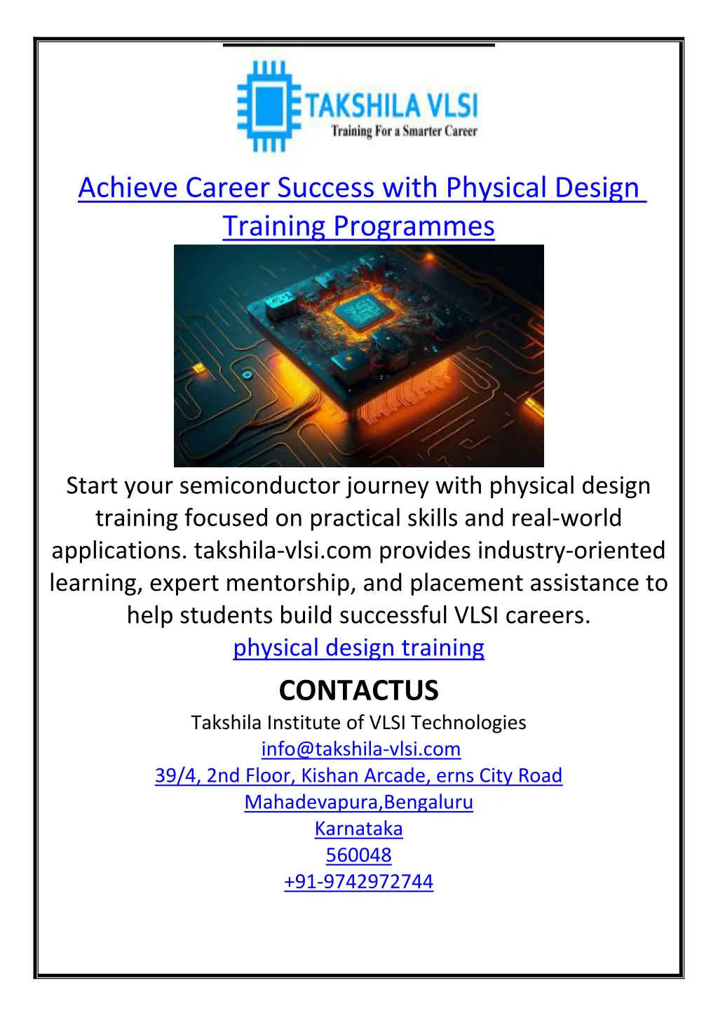 physical design training PPT | SlideOrbit