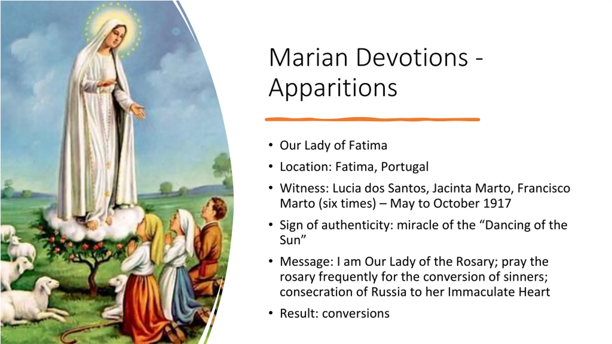 Marian Devotions Prayers, Images and Apparitions PPT | SlideOrbit