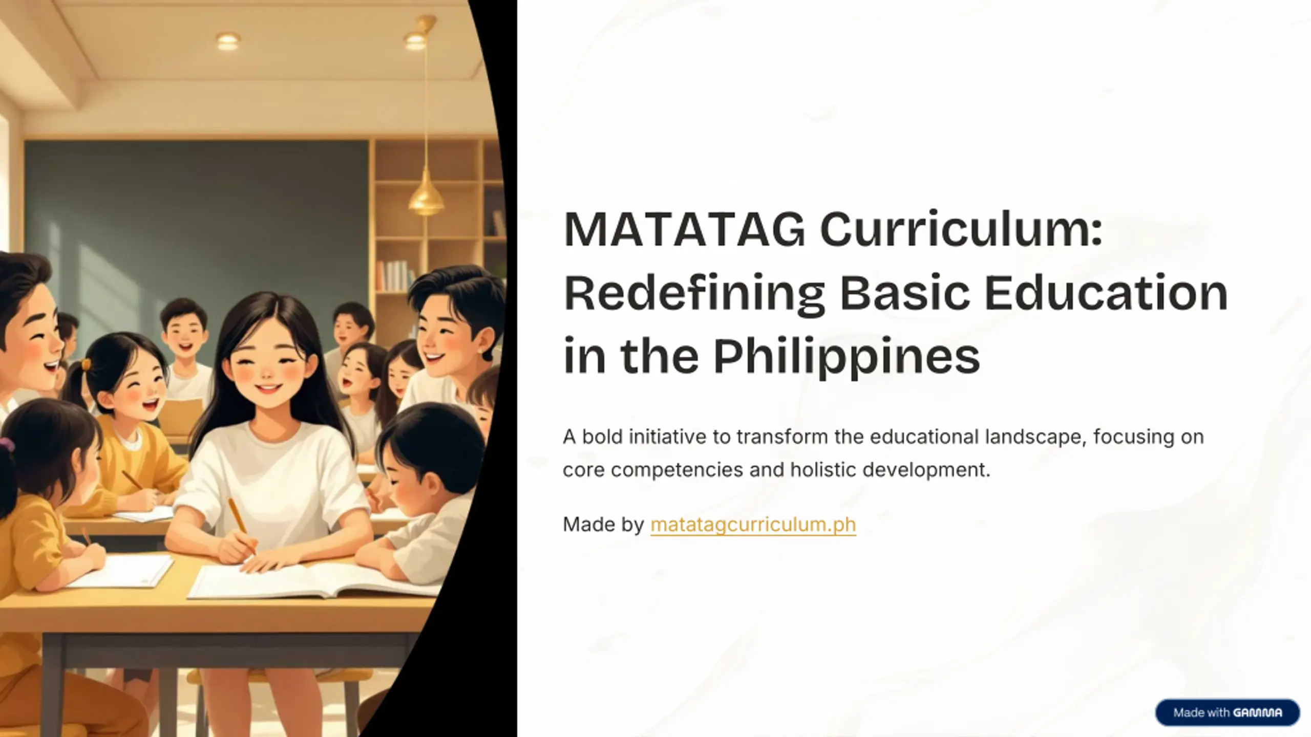 Use Basic Presentation MATATAG Curriculum: Redefining Basic Education in the Philippines PPT ...