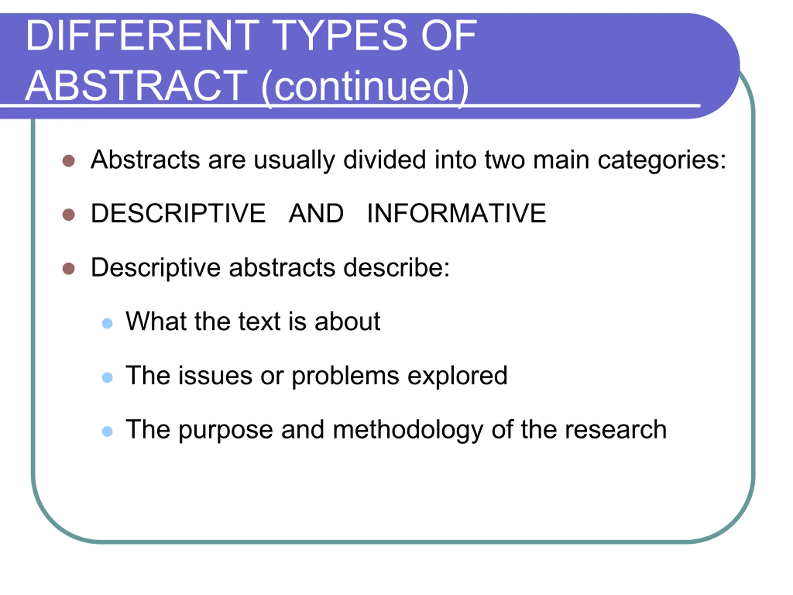 How to Write an Abstract PPT | SlideOrbit
